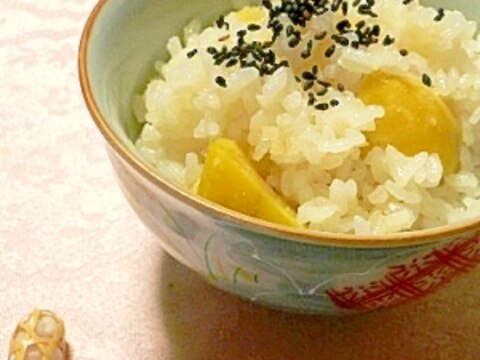 秋の味覚「栗ご飯」皮さえ剥けば味付け簡単！